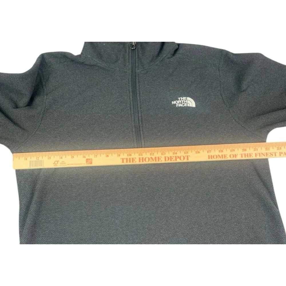 The North Face 1/4 Zip Sweater, Gray, High Neck Pullover Fleece, Men’s Sz Large